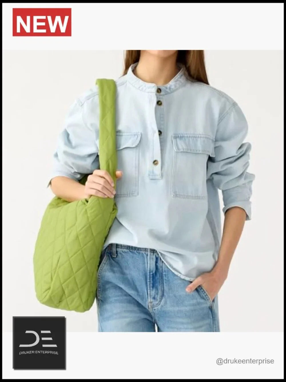Featherweight Recycled Nylon Hobo Tote Bag Zip Closure